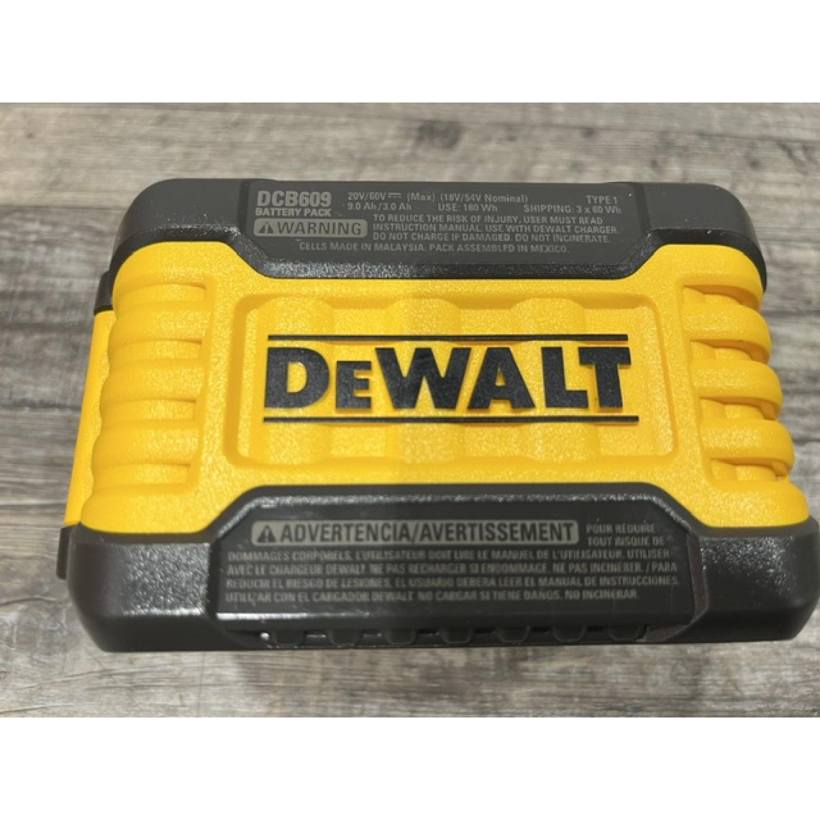 AS-IS DEWALT FLEXVOLT 20V/60V MAX Lithium-Ion 9.0Ah Battery