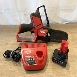 AS-IS Milwaukee FUEL 12V Lithium-Ion Brushless Battery 6 in. HATCHET Pruning Saw Kit