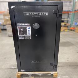 DALLAS LOCATION- LIBERTY SAFE Centurion 24-Gun 40-min fire rating EMP E-Lock  59.25 in H x 28.25 in W x 20 in. L  Black Gun Safe