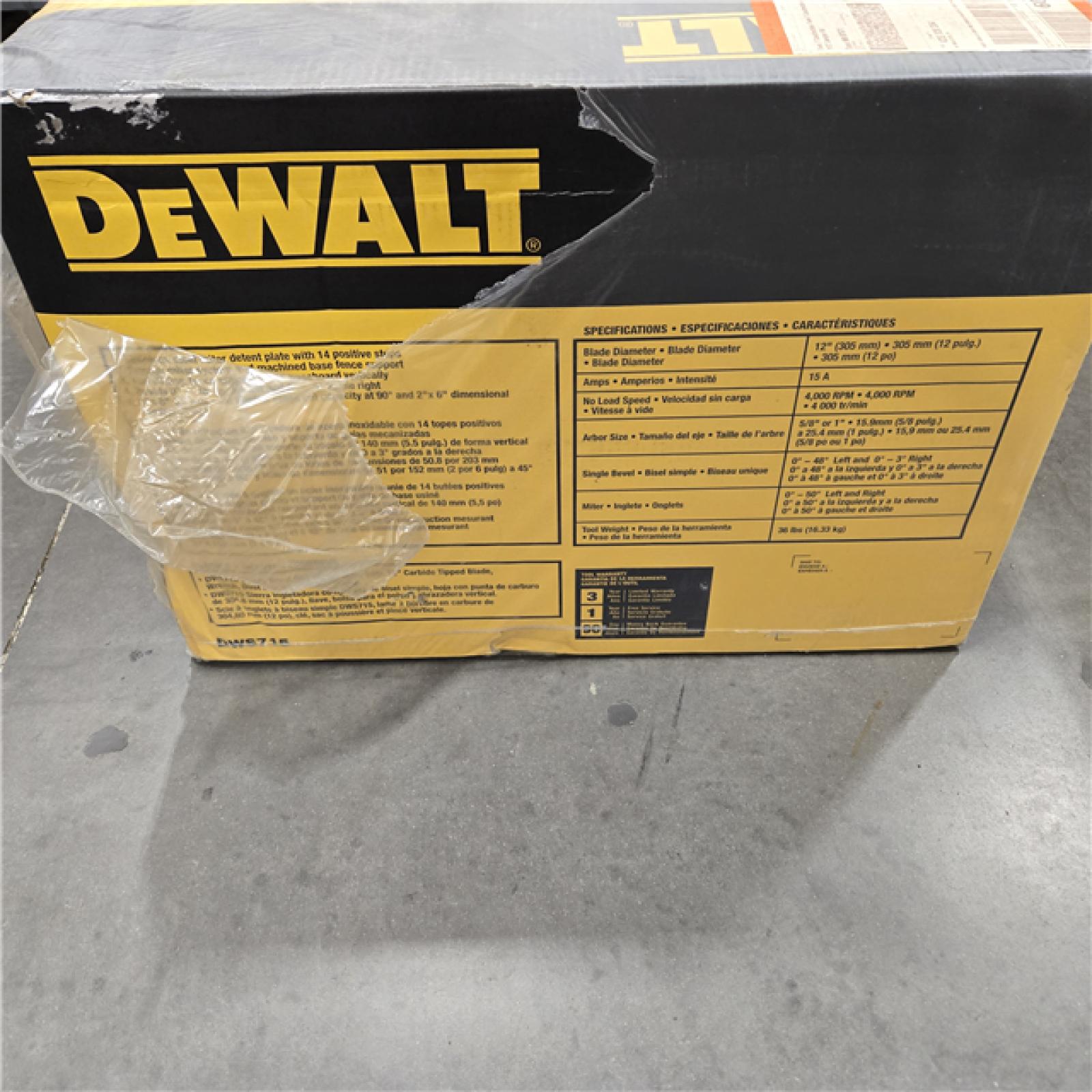 NEW! - 15 Amp Corded Single Bevel Compound Miter Saw