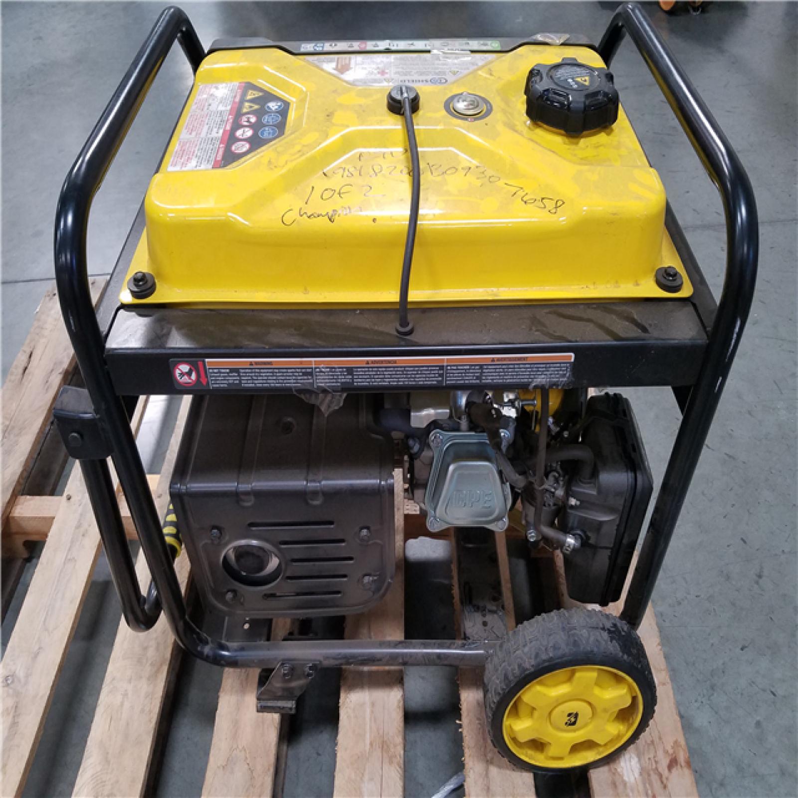 CALIFORNIA AS-IS CHAMPION DUAL FUEL PORTABLE GENERATOR