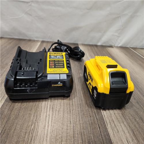 AS-IS DEWALT 20-Volt Maximum XR 5.0 Ah Battery Pack and Charger