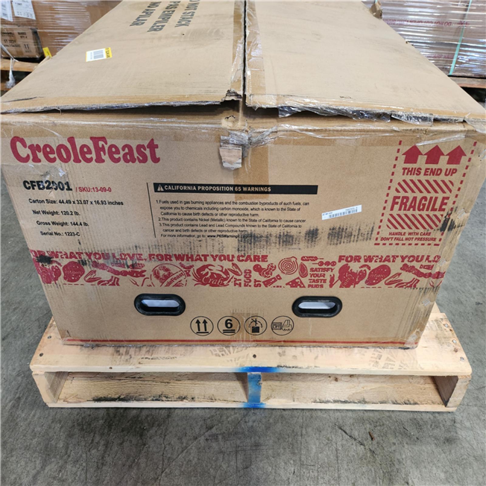 Phoenix NEW CreoleFeast 150 Qt. Double Sack Crawfish Boiler Outdoor Stove Propane Gas Grill Cooker in Black