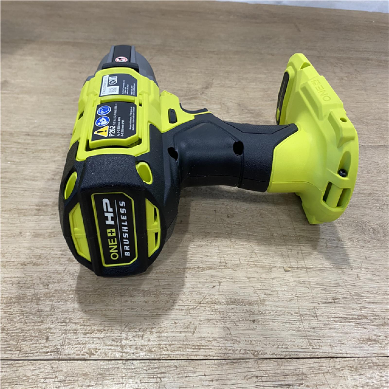 AS-IS RYOBI ONE+ HP 18V Brushless Cordless 4-Mode 1/2 in. Impact Wrench (Tool Only)