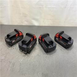 AS-IS - Milwaukee M18 18-Volt Lithium-Ion Compact Battery Pack 2.0Ah (4 Pack) W/ Charger