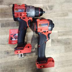 HOUSTON LOCATION - AS-IS MILWAUKEE FUEL 18V Lithium-Ion Brushless Cordless Hammer Drill and Impact Driver Combo Kit (2-Tool) with 2 Batteries