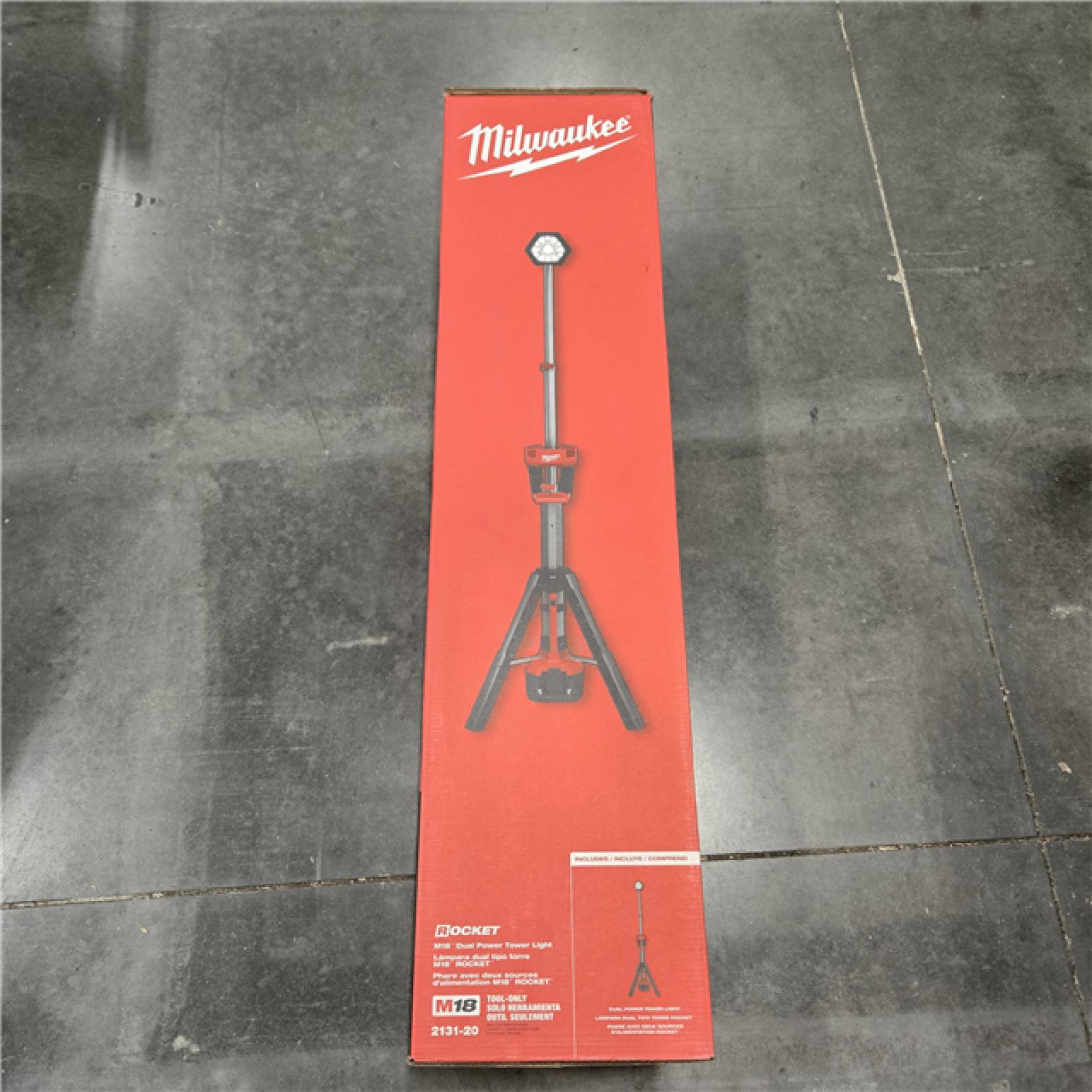 LIKE NEW! - Milwaukee M18 18V Cordless Rocket Dual Power Tower Light (Tool Only)