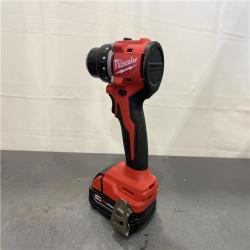 AS-IS - Milwaukee M18 18V Lithium-Ion Brushless Cordless 1/2 in. Compact Drill/Driver Kit