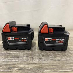 AS-IS Milwaukee 18-Volt Lithium-Ion XC Starter Kit with Two 5.0Ah Batteries and Charger