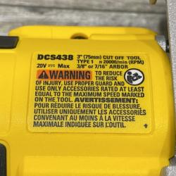 AS-IS DEWALT 20V XR Cordless 3 in. Cut-Off Tool (Tool Only)