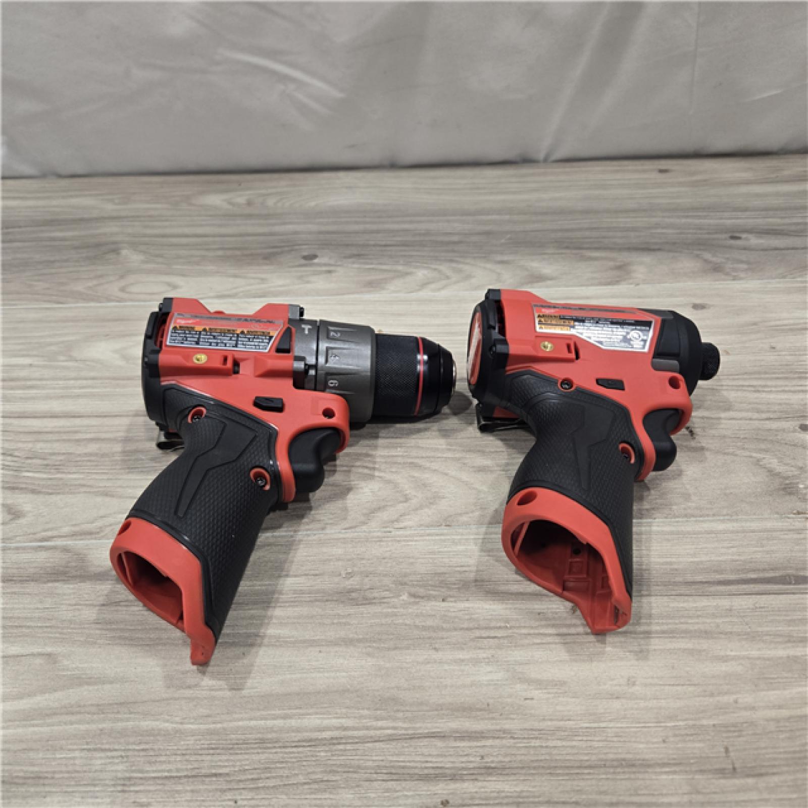 AS-IS Milwaukee 3497-22 12V Brushless Hammer Drill and Impact Driver Combo Kit