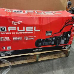 As-Is- Milwaukee M18 FUEL Brushless Cordless 21 in. Walk Behind Dual Battery Self-Propelled Mower Kit