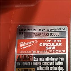 AS-IS Milwaukee 18V Lithium-Ion Brushless Cordless 7-1/4 in. Circular Saw (Tool-Only)