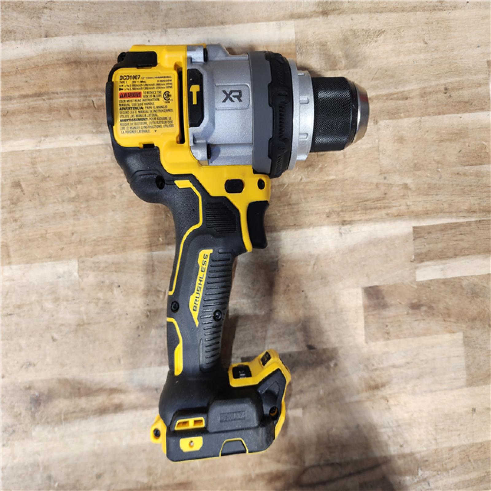 HOUSTON LOCATION - AS-IS (APPEARS LIKE NEW) DEWALT 20V MAX Brushless Cordless 1/2 3-Speed Hammer Drill (Tool-Only)