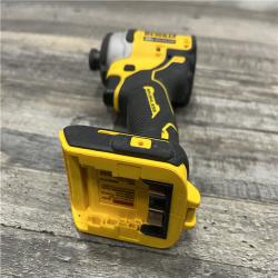 AS-IS DEWALT ATOMIC 20V MAX Cordless Brushless Compact 1/4 in. Impact Driver (Tool Only)