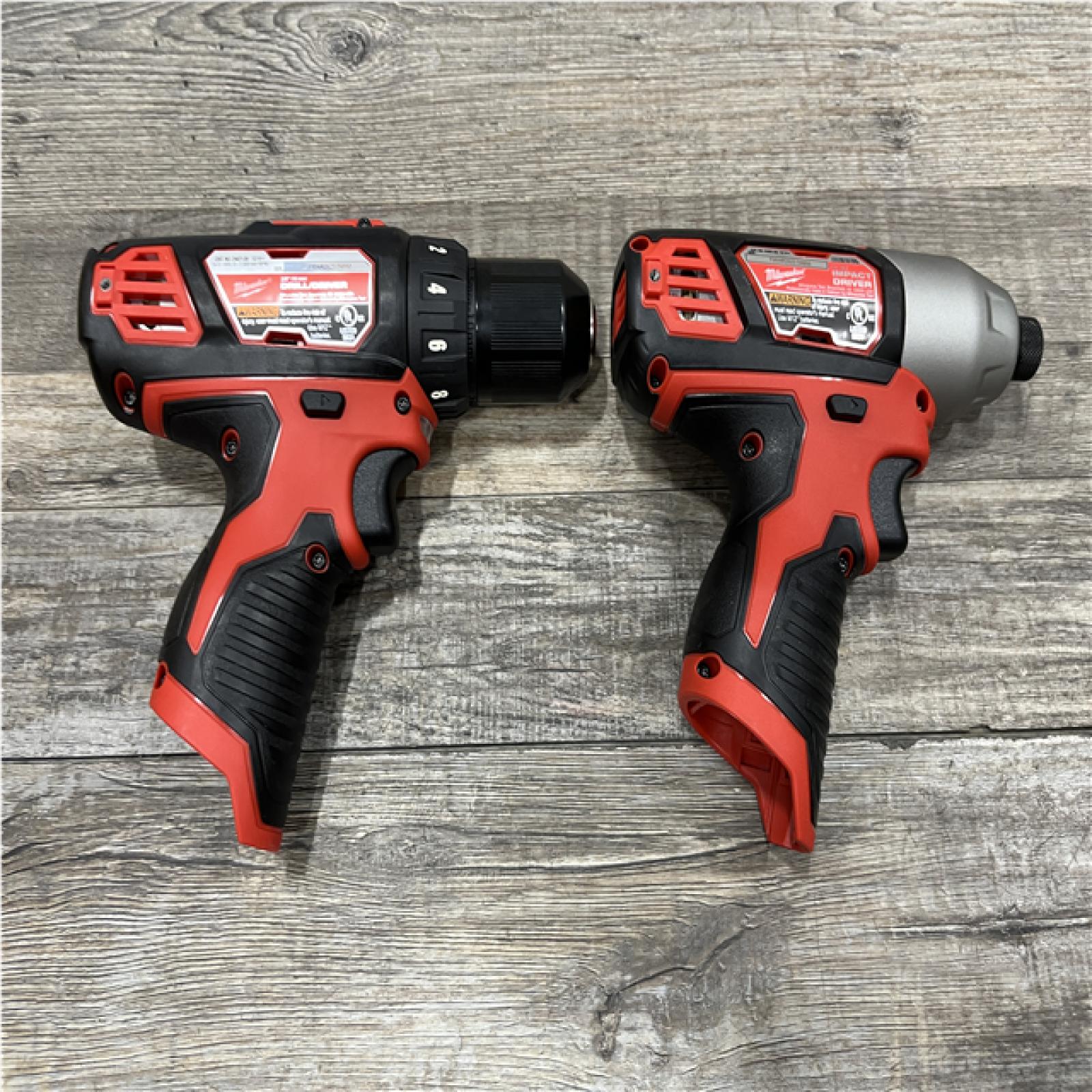 AS-IS Milwaukee 12V Lithium-Ion Cordless Drill Driver/Impact Driver Combo Kit