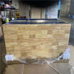 DALLAS LOCATION - Husky 52 in. W x 25 in. D 10-Drawer Mobile Workbench Tool Chest with Solid Wood Work Top in Gloss Blue