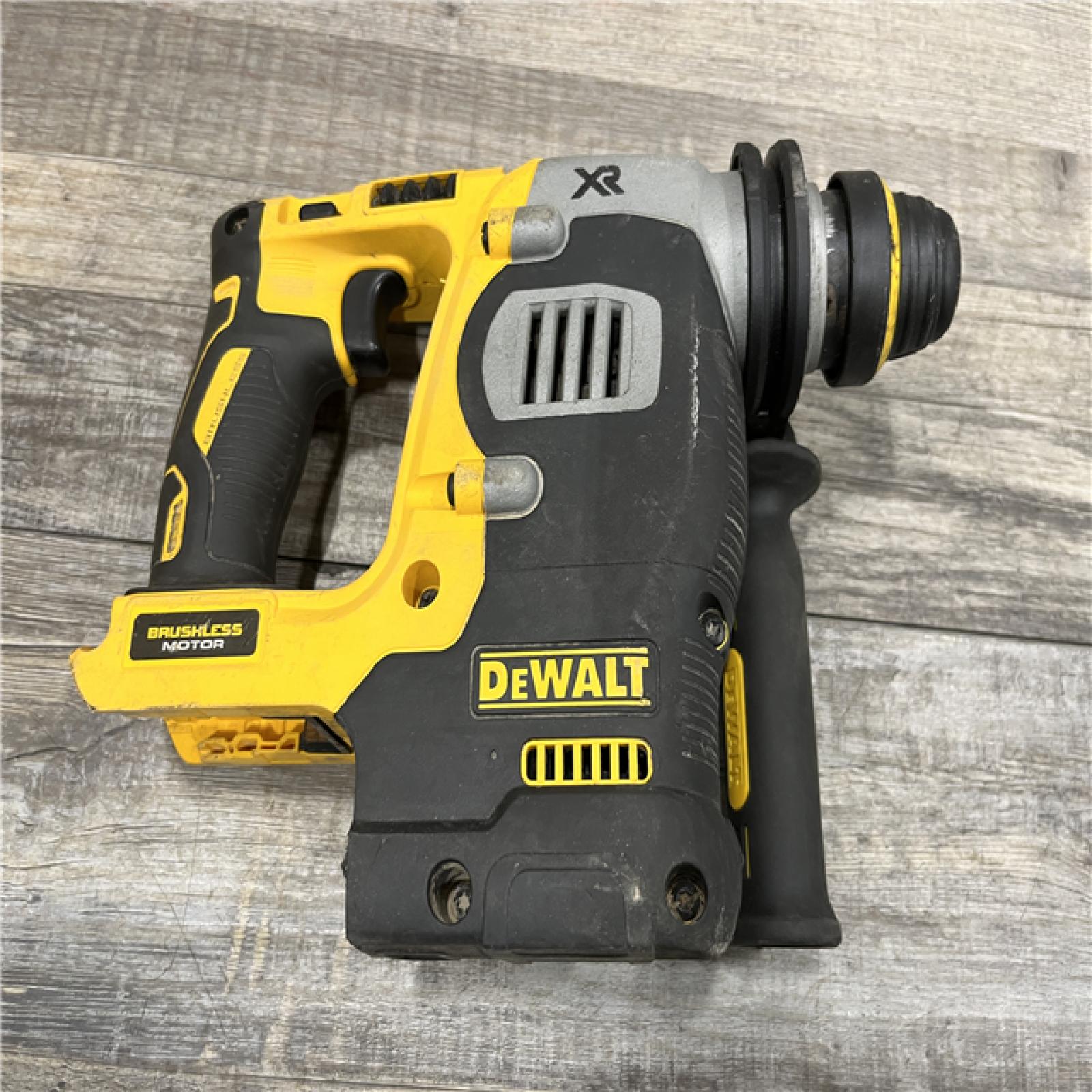 AS-IS DEWALT 20V MAX XR Cordless Brushless 1 in. SDS Plus L-Shape Rotary Hammer (Tool Only)