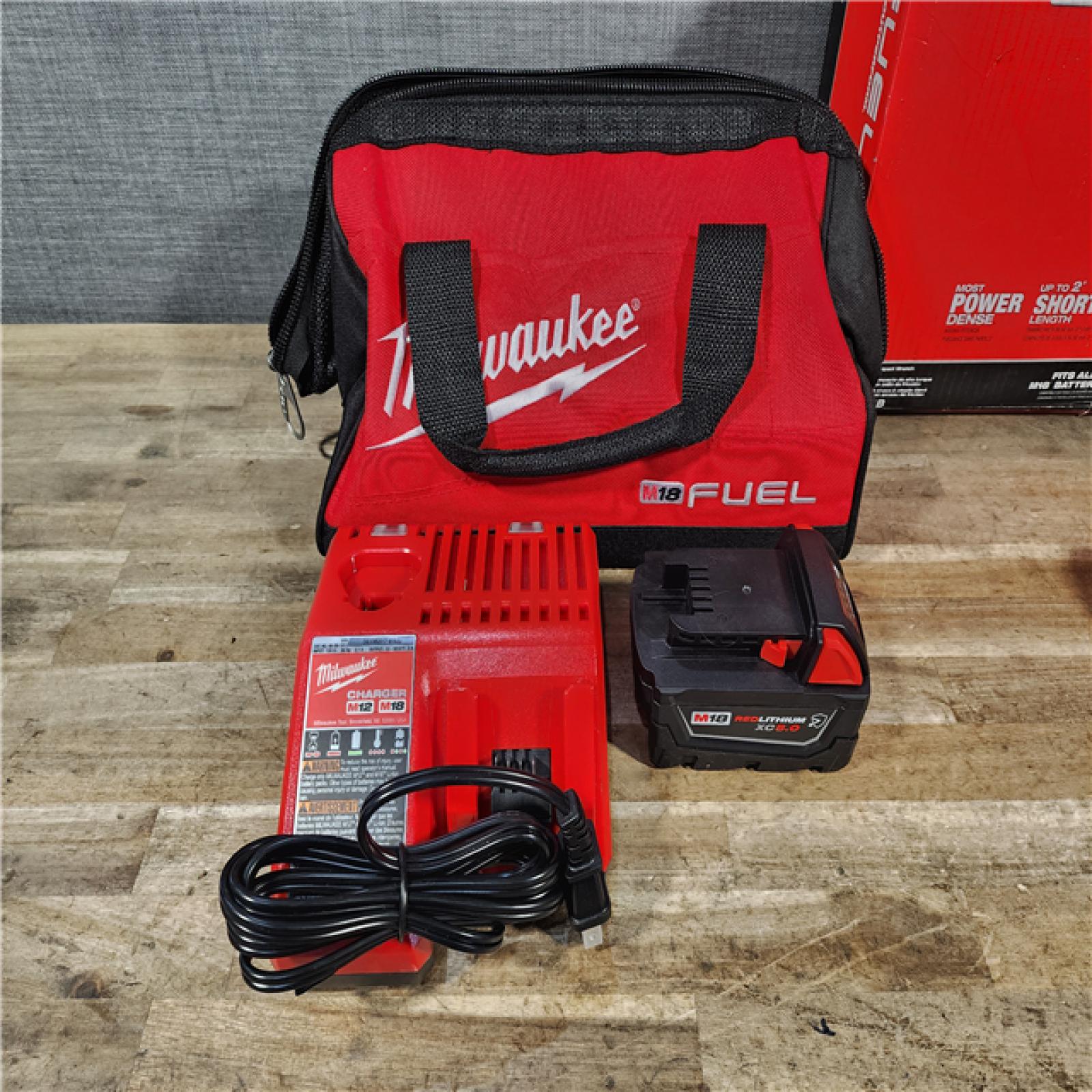 HOUSTON LOCATION - AS-IS (APPEARS LIKE NEW) Milwaukee FUEL 18V Lithium-Ion Brushless Cordless 1/2 in. Impact Wrench w/Friction Ring Kit