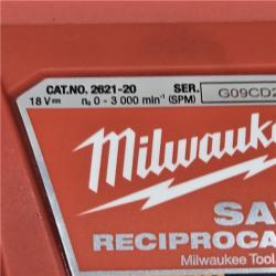 AS-IS Milwaukee  M18 SAWZALL Lithium-Ion Cordless Reciprocating Saw (Tool Only)