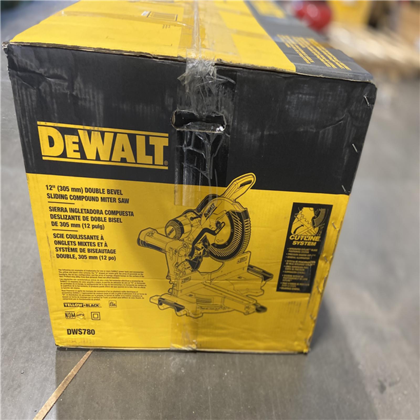 NEW! -  DEWALT 15 Amp Corded 12 in. Double Bevel Sliding Compound Miter Saw with XPS technology