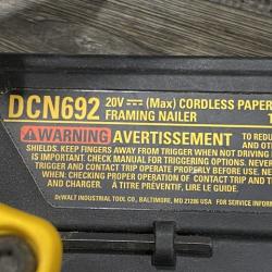 AS-IS DEWALT 20V MAX Brushless Li-Ion Framing Nailer (Tool Only)