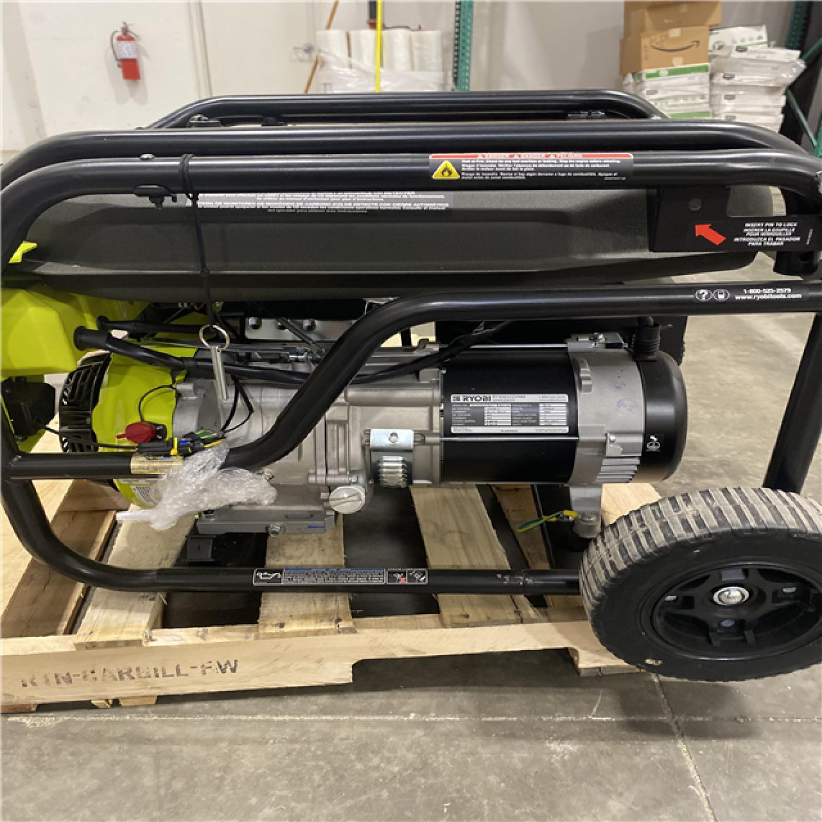 Dallas Location - As-Is RYOBI 6800-Watt Gasoline Powered Portable Generator