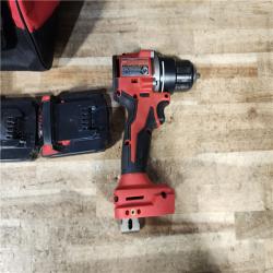 HOUSTON LOCATION - AS - IS Milwaukee 18V Lithium-Ion Brushless Cordless 1/2 in. Compact Drill/Driver with kit