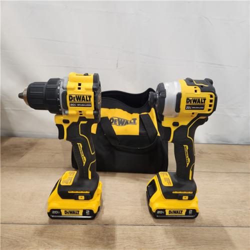 AS-IS- DEWALT ATOMIC 20-Volt MAX Lithium-Ion Cordless Combo (2-Tool) Kit