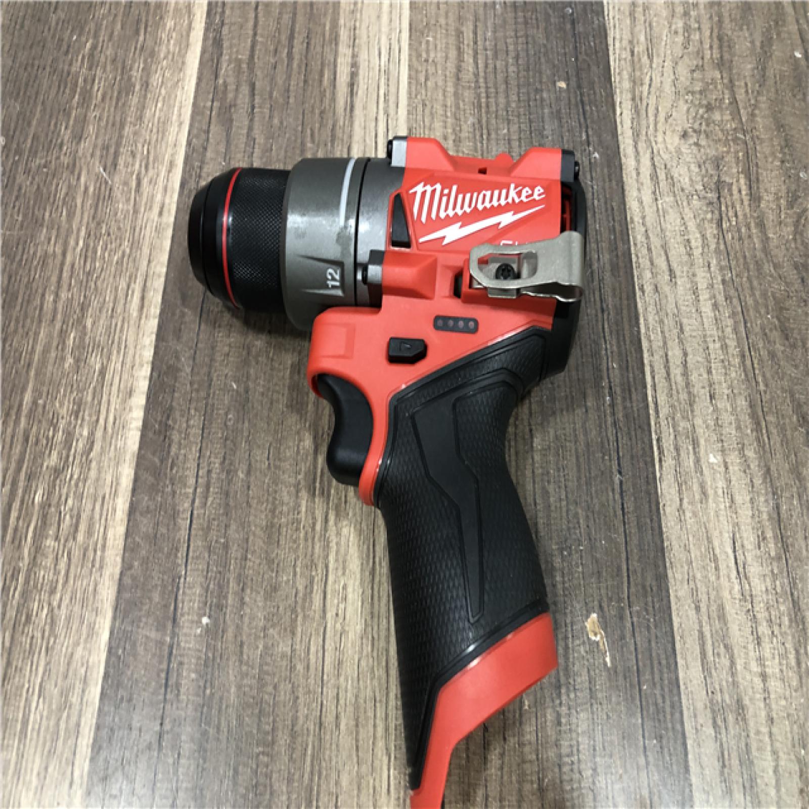 AS-IS  Milwaukee FUEL 12V Lithium-Ion Brushless Cordless 1/2 in. Drill Driver (Tool-Only)