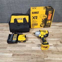HOUSTON LOCATION - AS-IS (APPEARS LIKE NEW) DEWALT 20V MAX Lithium-Ion Cordless 1/2 in. Impact Wrench Kit