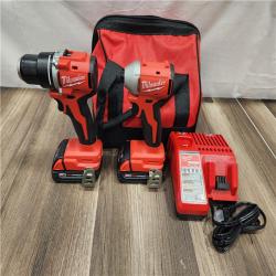 AS-IS- Milwaukee M18 Compact Brushless 2-Tool Combo Kit