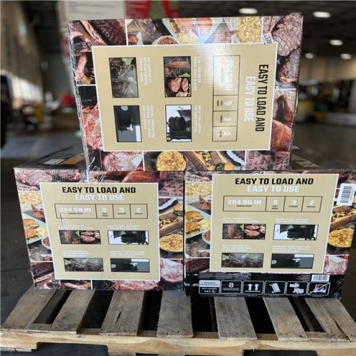 DALLAS LOCATION - OKLAHOMA JOE'S Bronco 18 in. Heavy Duty Charcoal Drum Smoker and Grill with 284 sq. in. Cooking Area in Black PALLET - (3 UNITS)