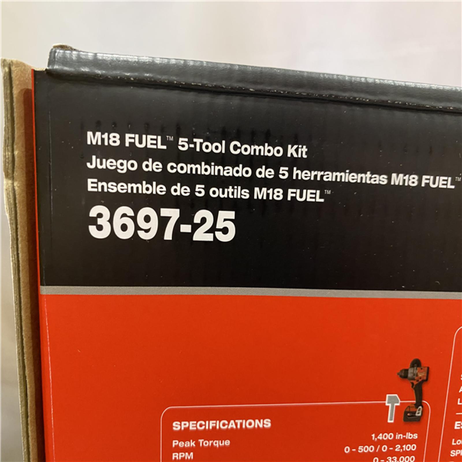 NEW - Milwaukee FUEL 18V Lithium-Ion Brushless Cordless (5-Tool) Combo Kit