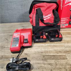 HOUSTON LOCATION - AS-IS Milwaukee M18 18V Lithium-Ion Brushless Cordless Compact Drill/Impact Combo Kit (2-Tool) W/(2) 2.0 Ah Batteries  Charger & Bag