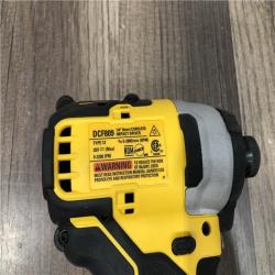 AS-IS DEWALT ATOMIC 20V MAX Cordless Brushless Compact 1/4 in. Impact Driver (Tool Only)