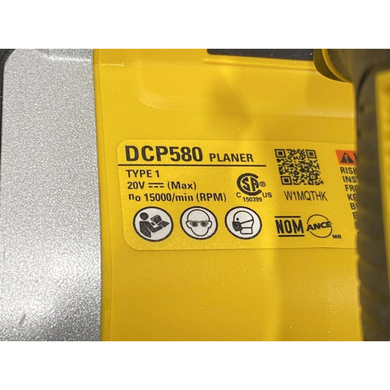 AS-IS DEWALT 20V MAX XR Cordless Brushless 3-1/4 in. Planer (Tool Only)