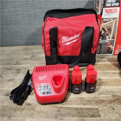 HOUSTON LOCATION - AS-IS MILWAUKEE M12 4 TOOL COMBO KIT