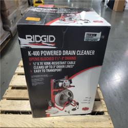 CALIFORNIA AS-IS RIDGID K400 POWERED DRAIN CLEANER