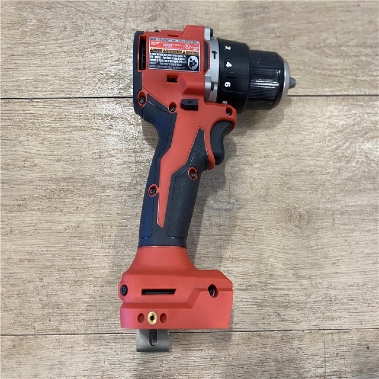 AS-IS Milwaukee 18V Lithium-Ion Brushless Cordless 1/2 in. Compact Hammer Drill/Driver (Tool-Only)