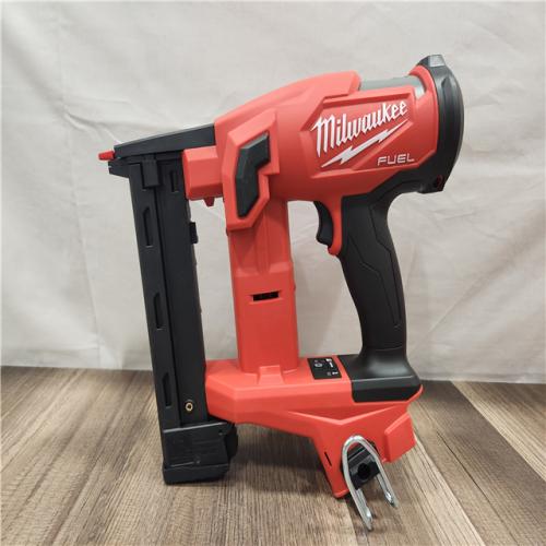 AS-IS- MILWAUKEE FUEL 18V Cordless 18-Gauge 1/4 in. Narrow Crown Stapler (Tool-Only)