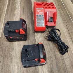 AS-IS  Milwaukee M18 18-Volt Lithium-Ion Brushless Cordless Combo Kit (4-Tool) with 2-Batteries, 1-Charger and Tool Bag
