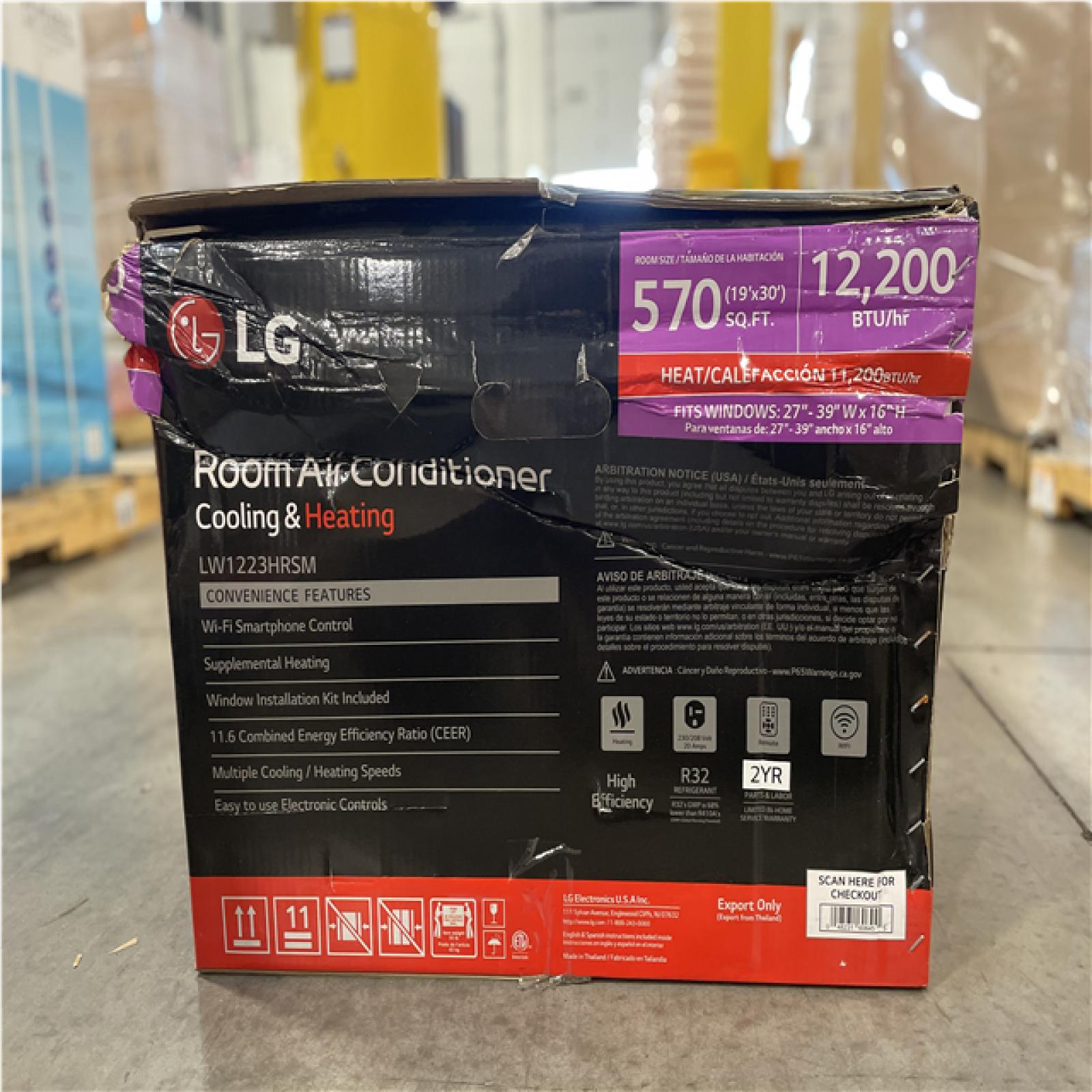 DALLAS LOCATION- LG 12 200 BTU 230/208-Volt Window Air Conditioner Unit