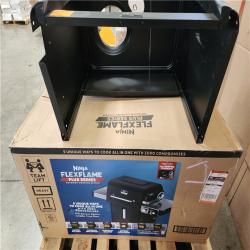 Phoenix AS-IS NINJA FlexFlame Plus 3-Burner Outdoor Cooking BBQ, 5-in-1 Propane and Electric Grill, Smoker, Roaster, Pizza Maker in Black