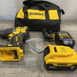 AS-IS DEWALT ATOMIC 20V Lithium-Ion Cordless 1/2 in. Hammer Drill Kit