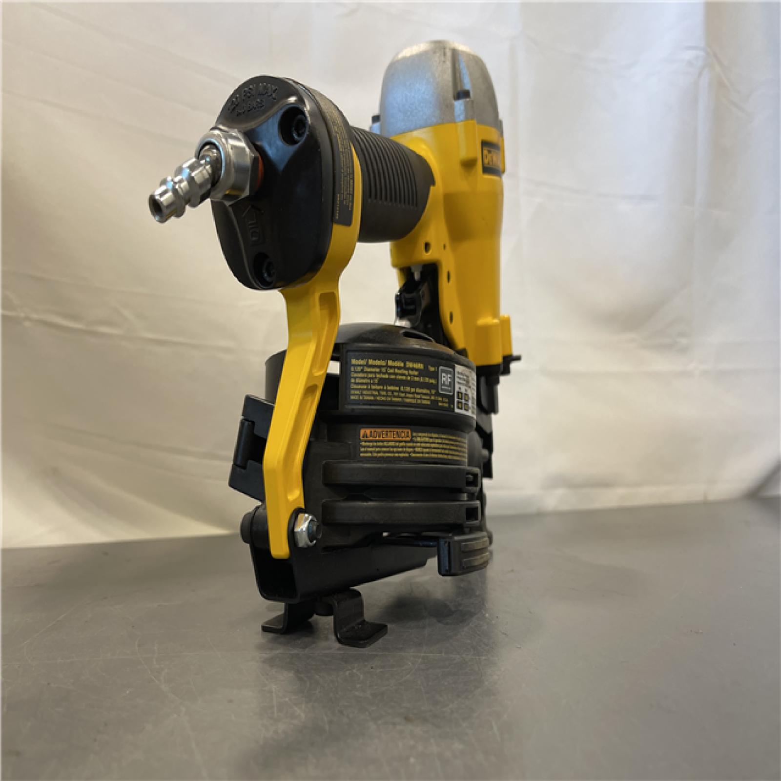 AS-IS - DeWalt 1-3/4 in. 15 Degree Pneumatic Coil Roofing Nailer