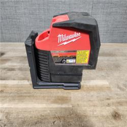 HOUSTON LOCATION - AS-IS Milwaukee Green 125 Ft. Cross Line and Plumb Points Laser Level Kit