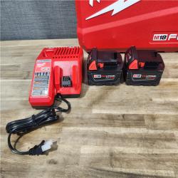 HOUSTON LOCATION - AS-IS MILWAUKEE M18 FUEL 18V Lithium-Ion Brushless Cordless Hammer Drill and Impact Driver Combo Kit (2-Tool) with 2 Batteries