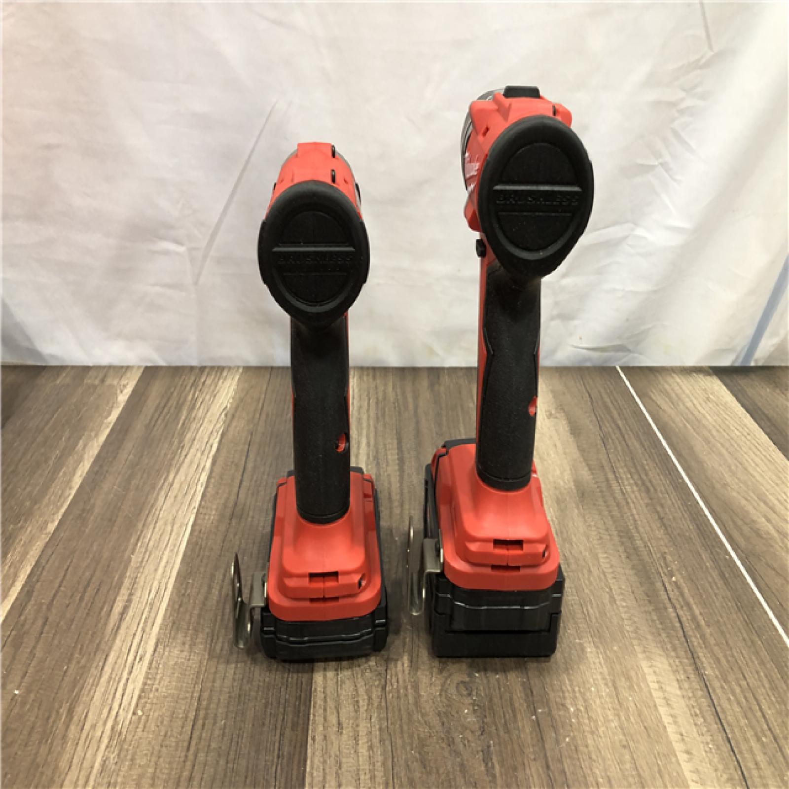 AS-IS Milwaukee 18-Volt Lithium-Ion Brushless Cordless Compact Hammer Drill/Impact Combo Kit
