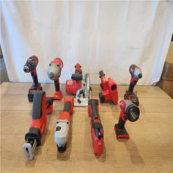 AS-IS- Milwaukee M18 18-Volt Lithium-Ion Cordless 9-Tool Combo Kit with 2-Batteries  Charger and Tool Bag